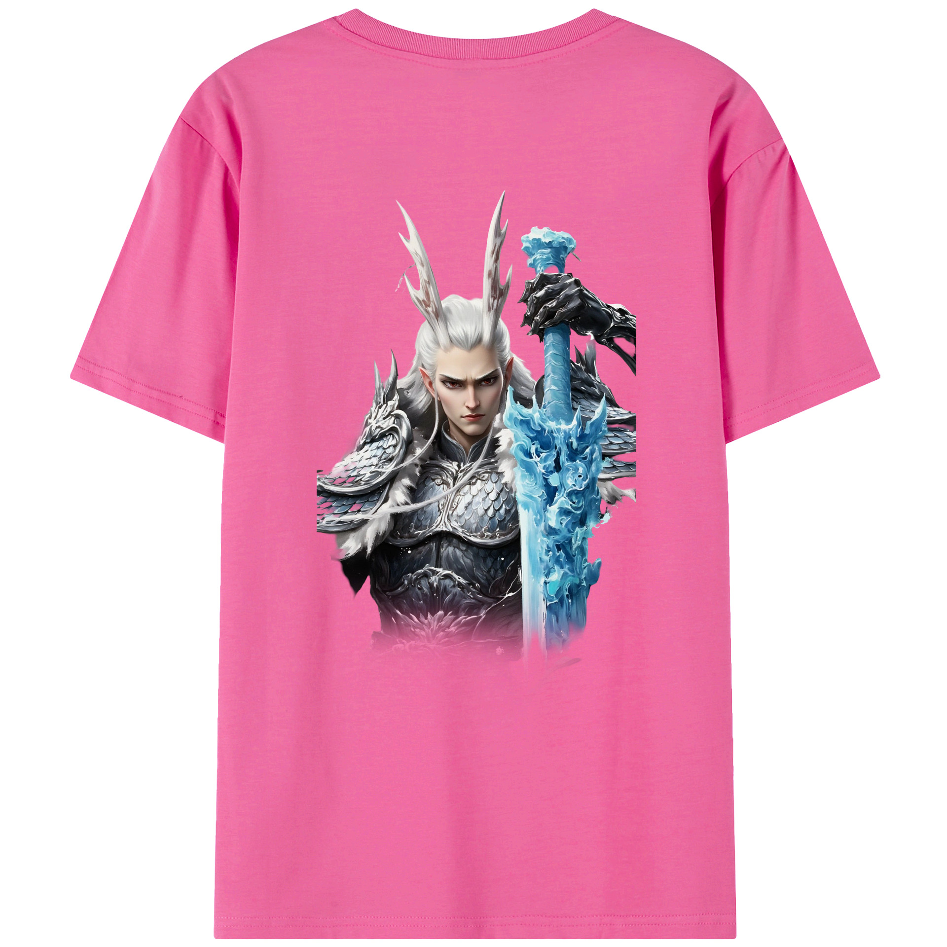 （画像用） Ne Zha 2 ナタ 魔童の大暴れ レディース半袖Tシャツ(バックプリント)